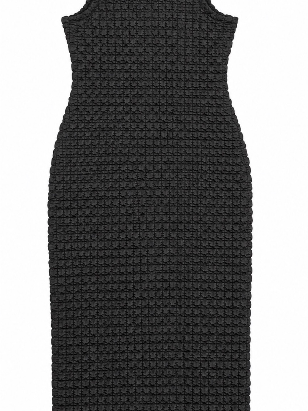 Urban Outfitters UO Gina Bubble Knit Midi Dress – Black – Size Large